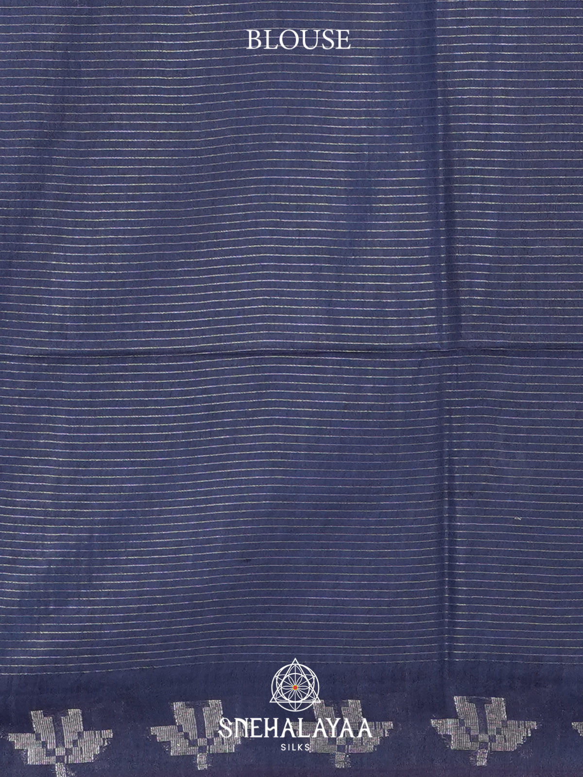 Ink Blue Tussar Saree