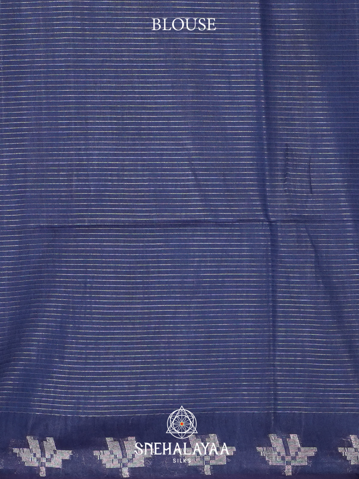 Ink Blue Tussar Saree