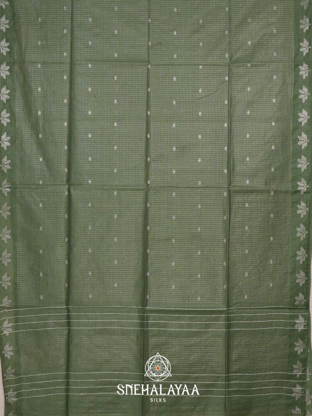 Green Tussar Saree