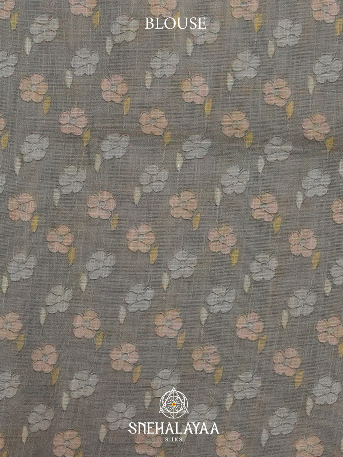 Grey Linen Saree