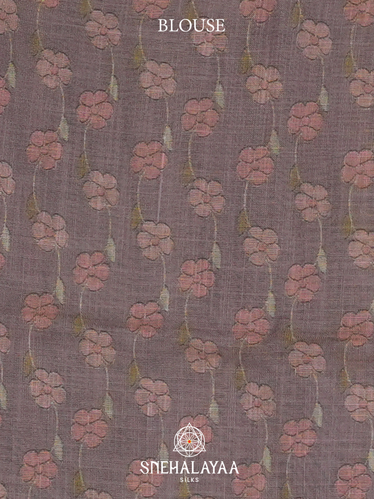 Dusty Mauve Linen Saree