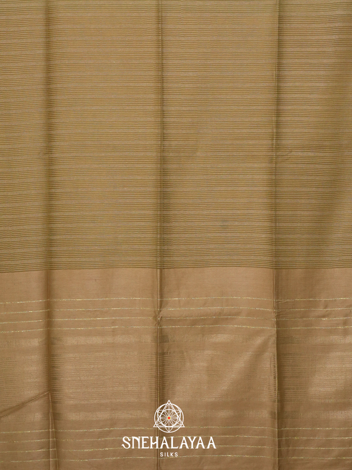 Mustard Brown Kora Saree