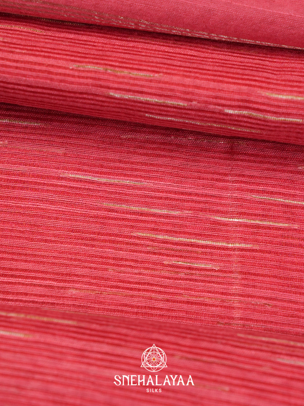 Peach Tussar Saree
