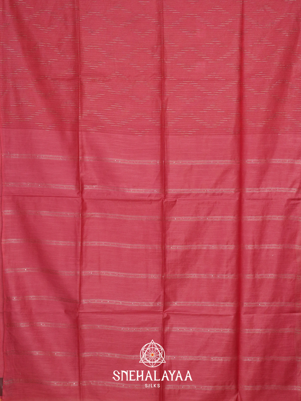 Peach Tussar Saree