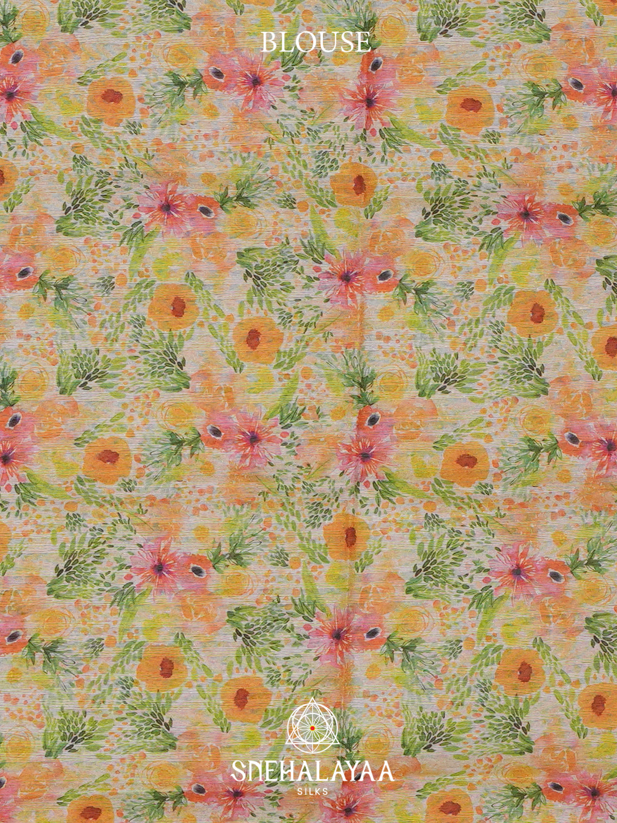 Peach Tussar Saree