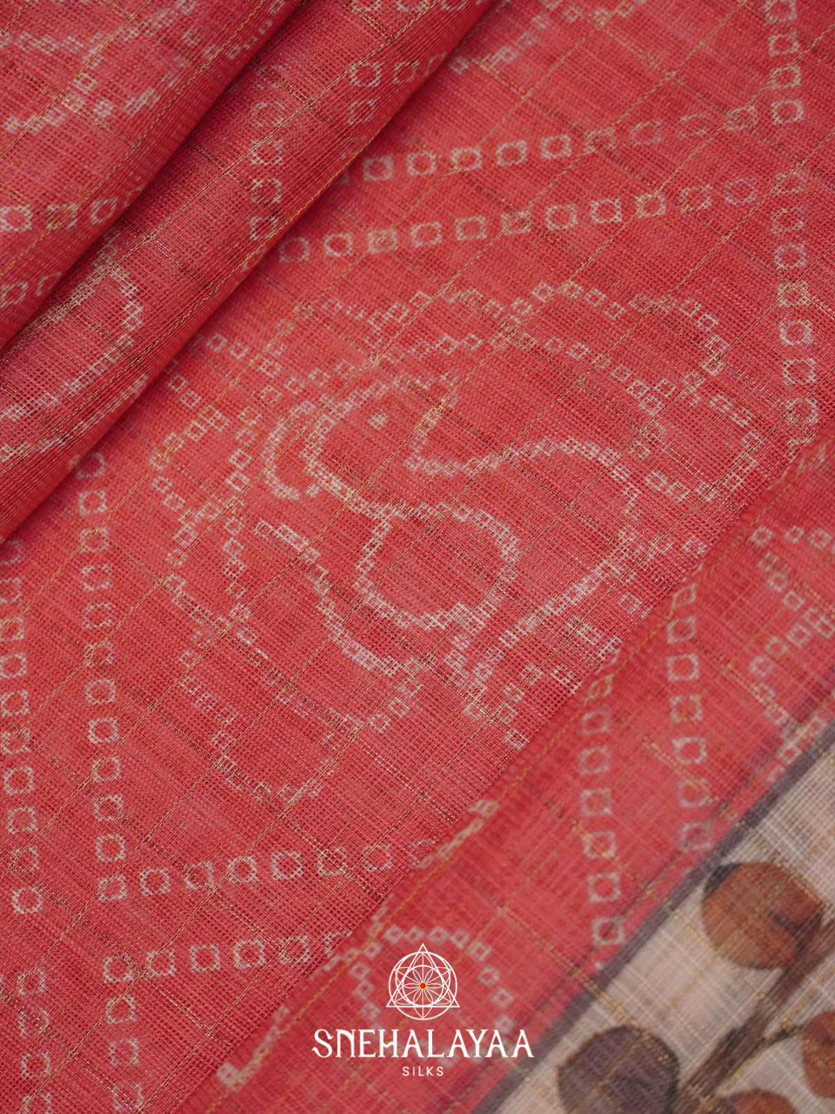 Pink Linen Saree