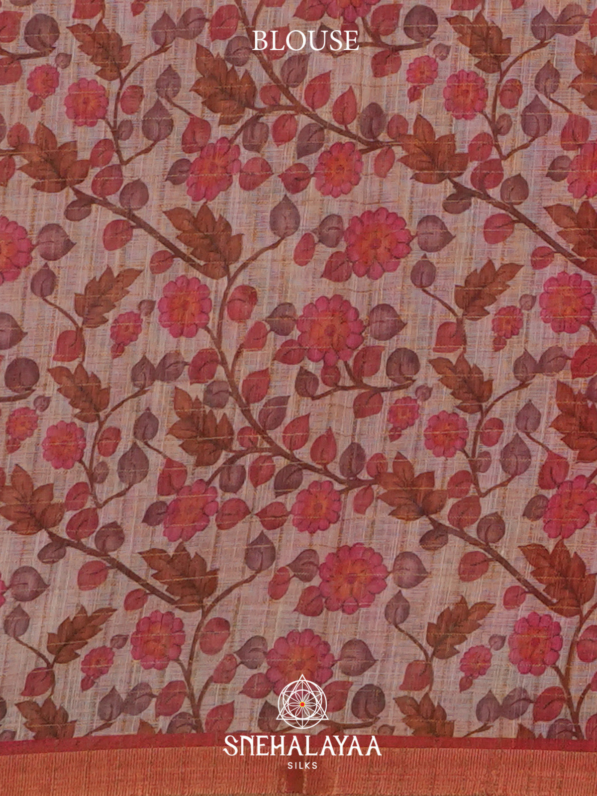 Pink Linen Saree