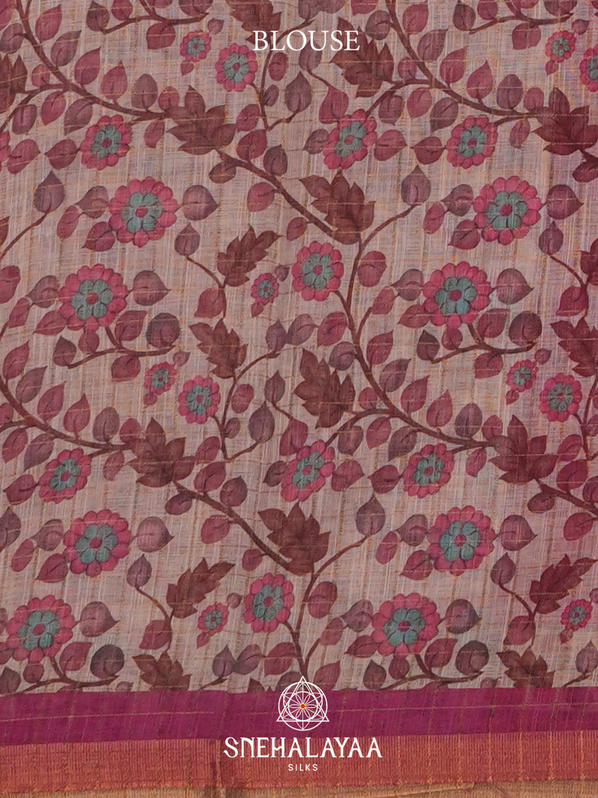 Magenta Linen Saree