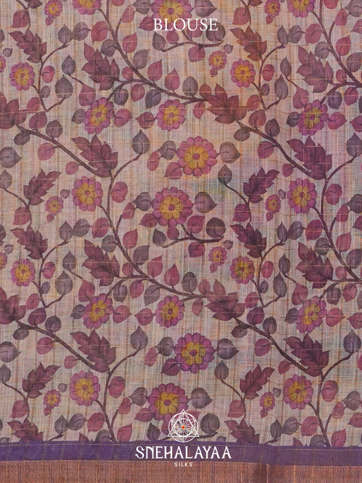 Lavender Linen Saree