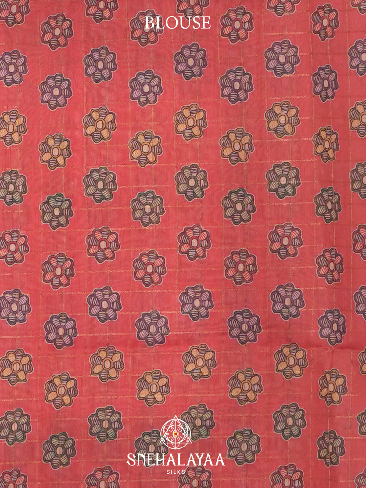 Peach Chanderi Saree