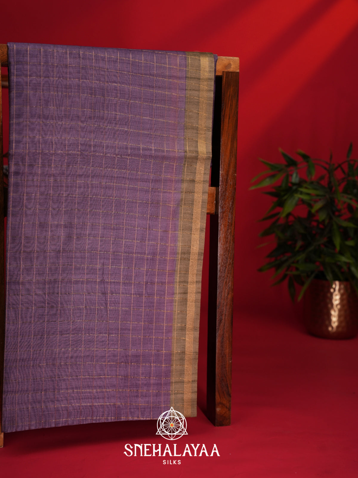 Purple Chanderi Saree