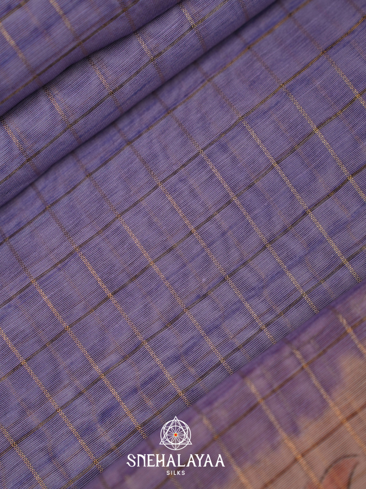 Lavender Chanderi Saree