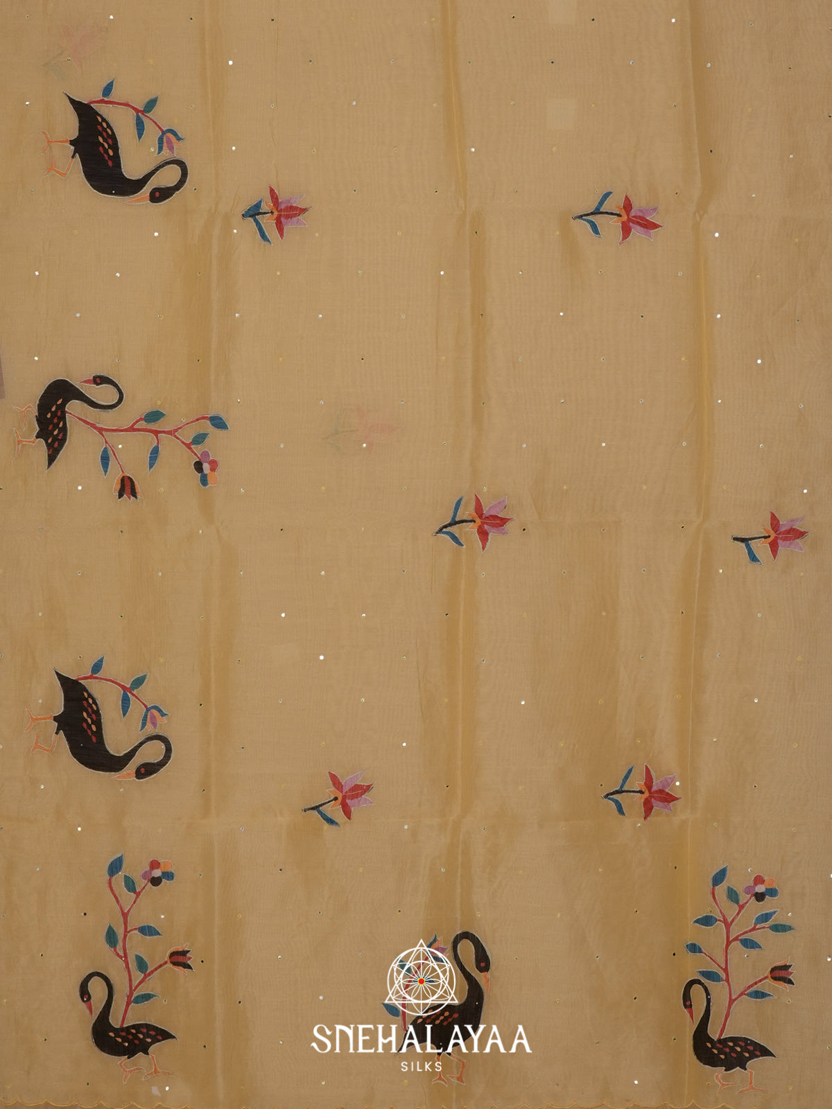 Yellow Linen Saree
