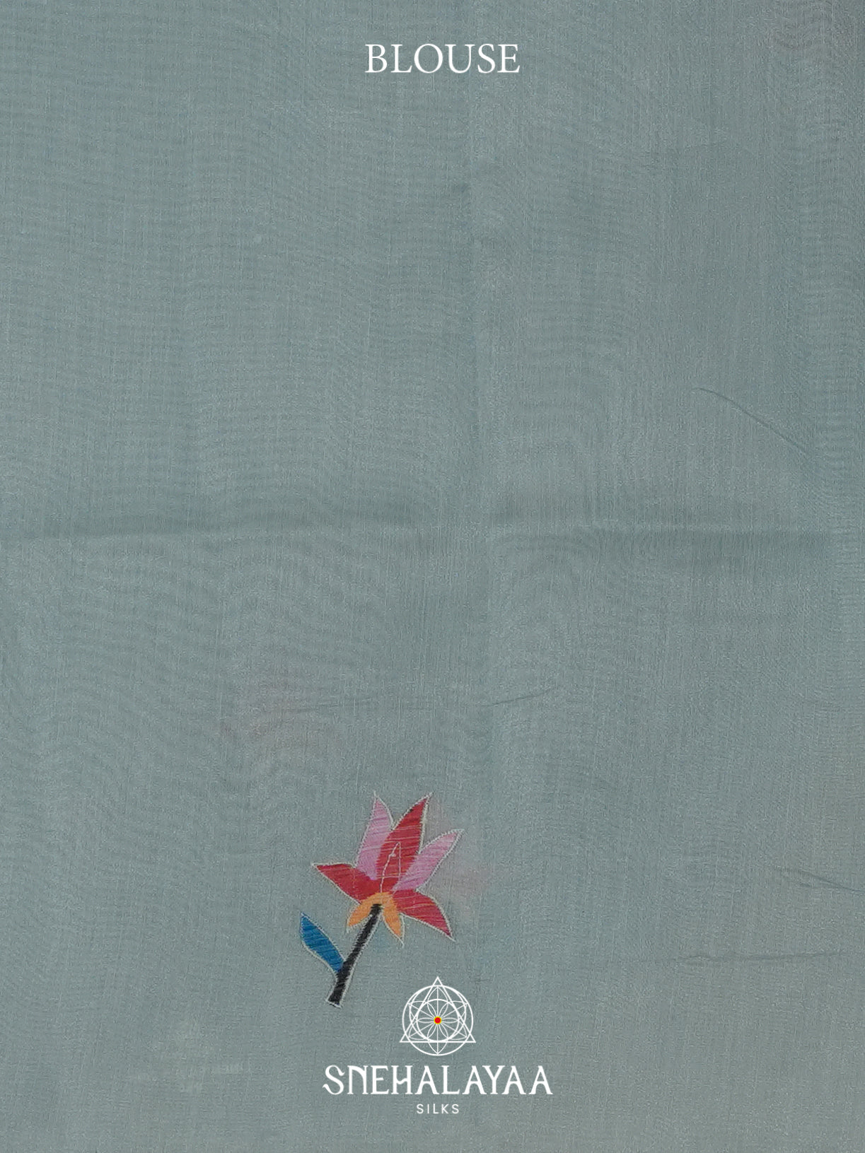 Blue Linen Saree