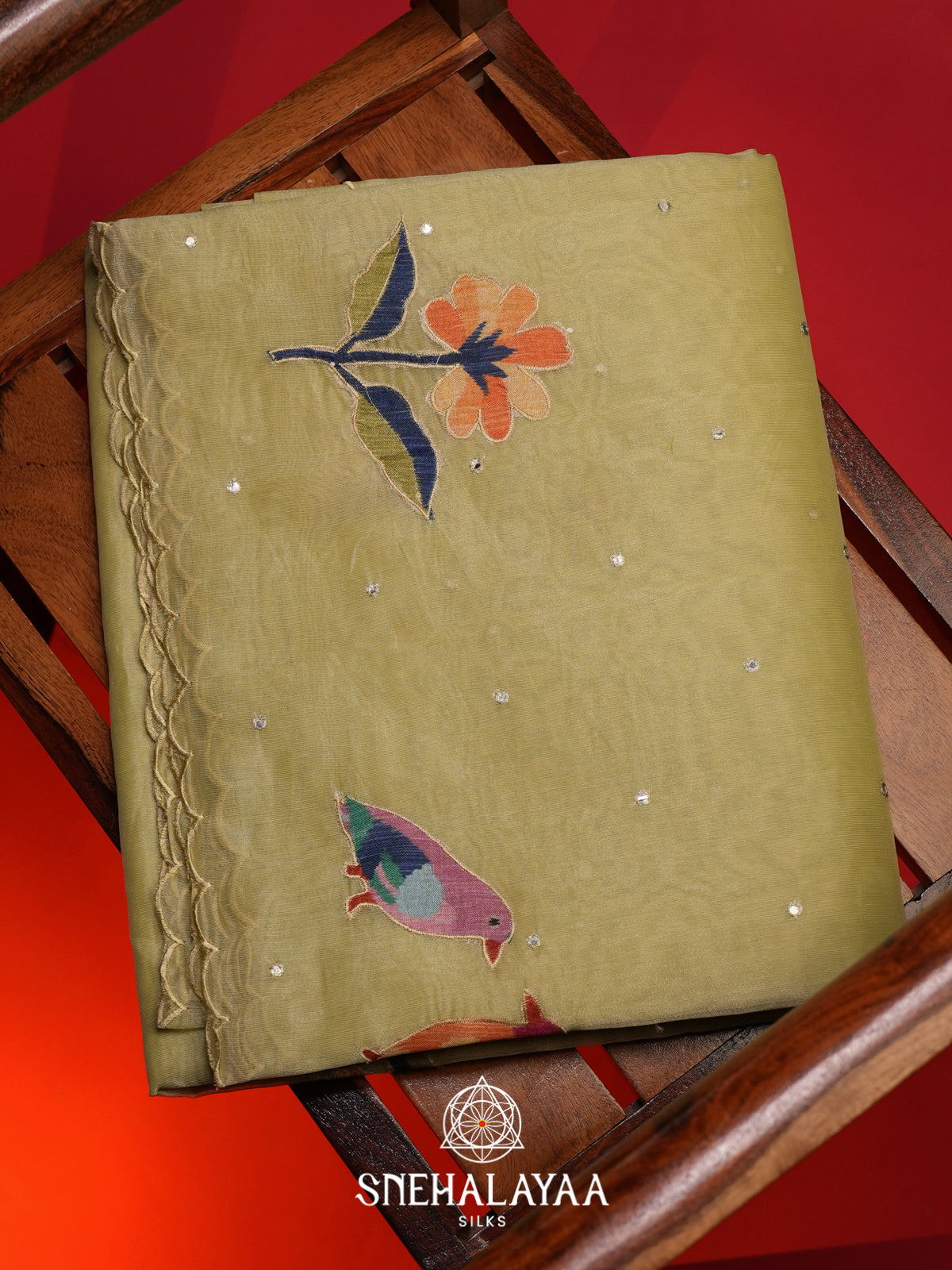 Pale Yellow Linen Saree