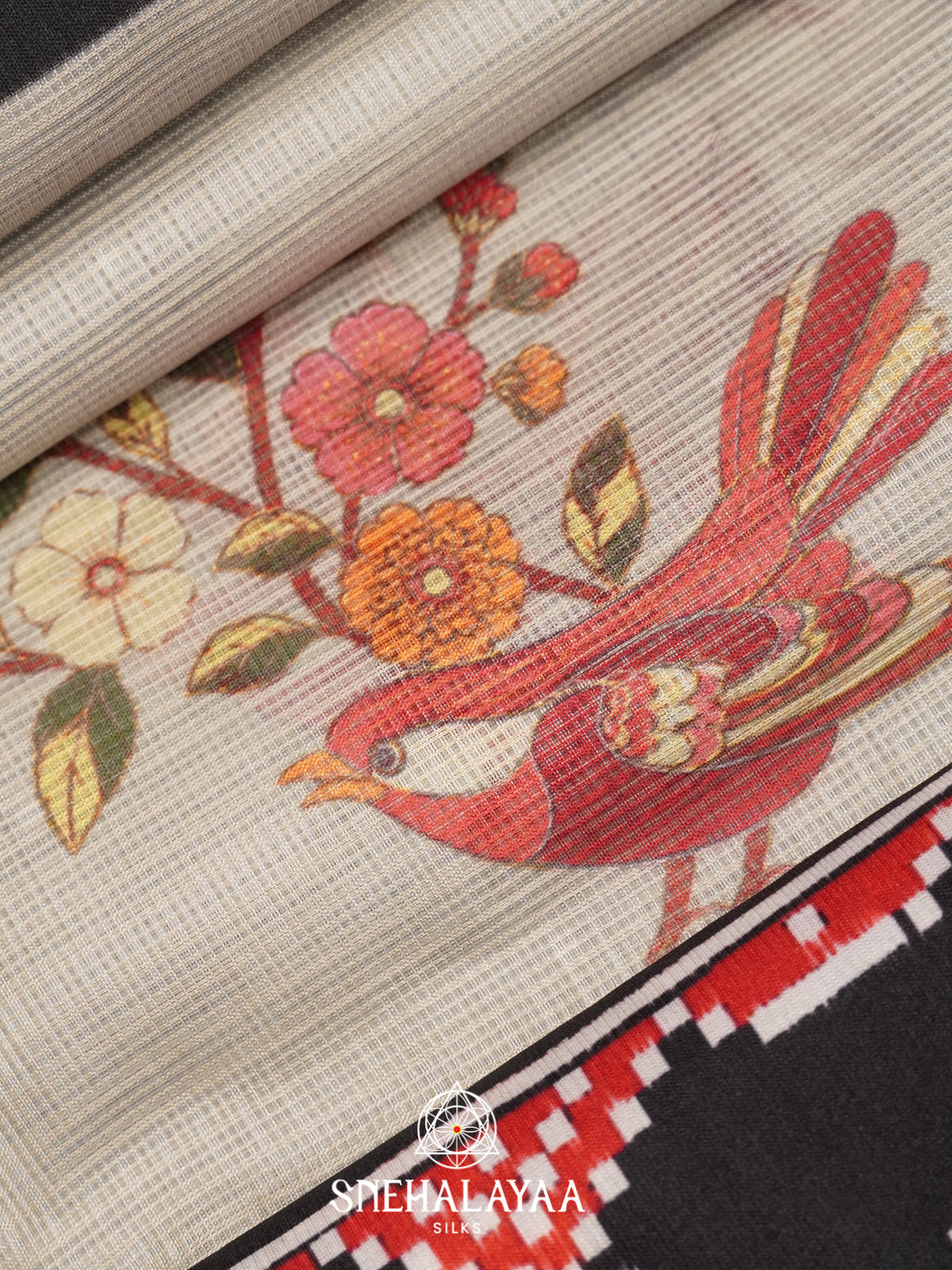 Off White Kota Saree