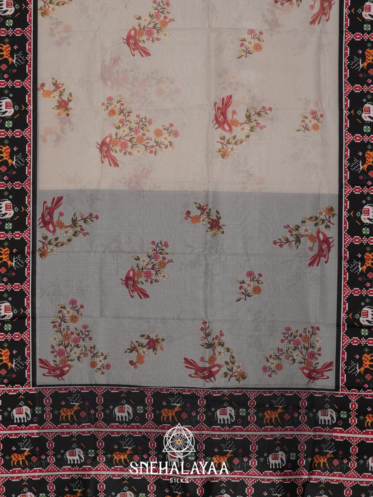 Off White Kota Saree
