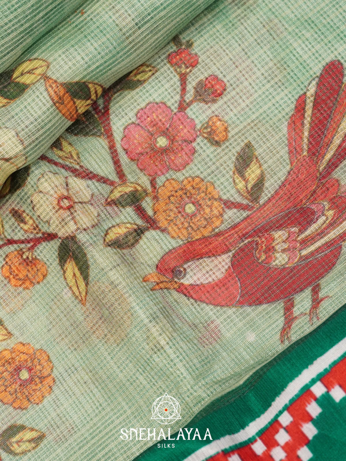 Pista Green Kota Saree
