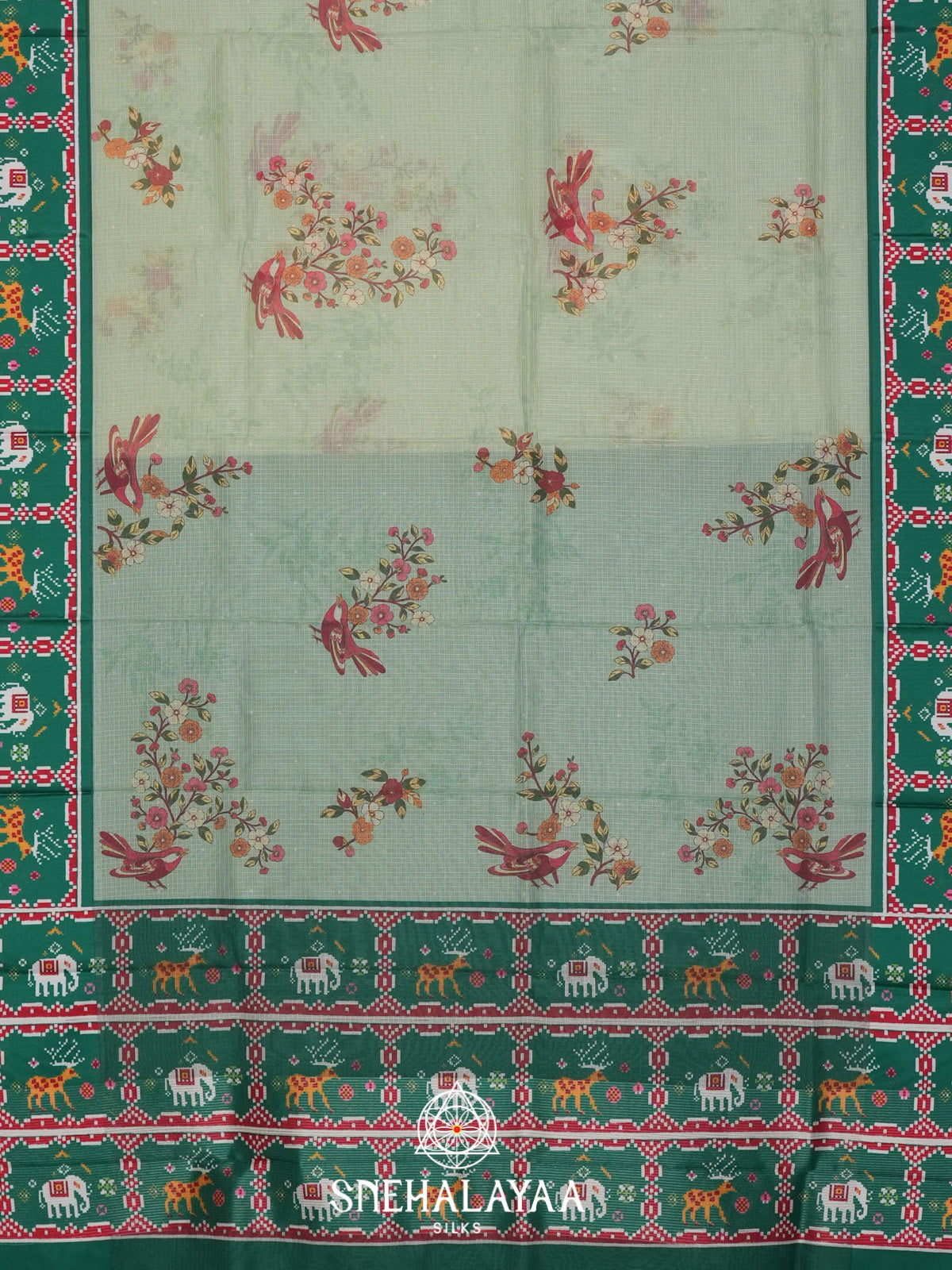 Pista Green Kota Saree