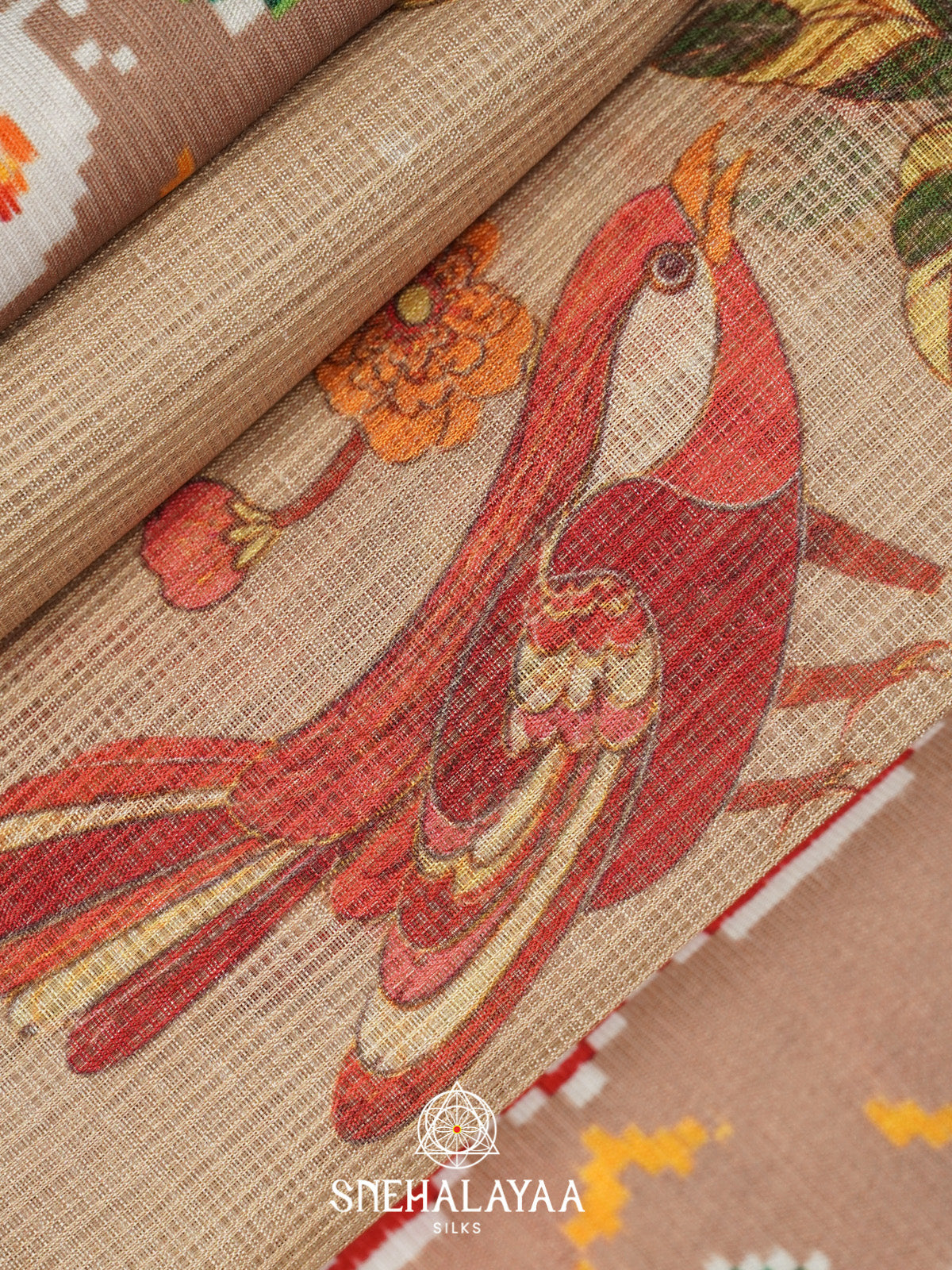 Pale Yellow Kota Saree