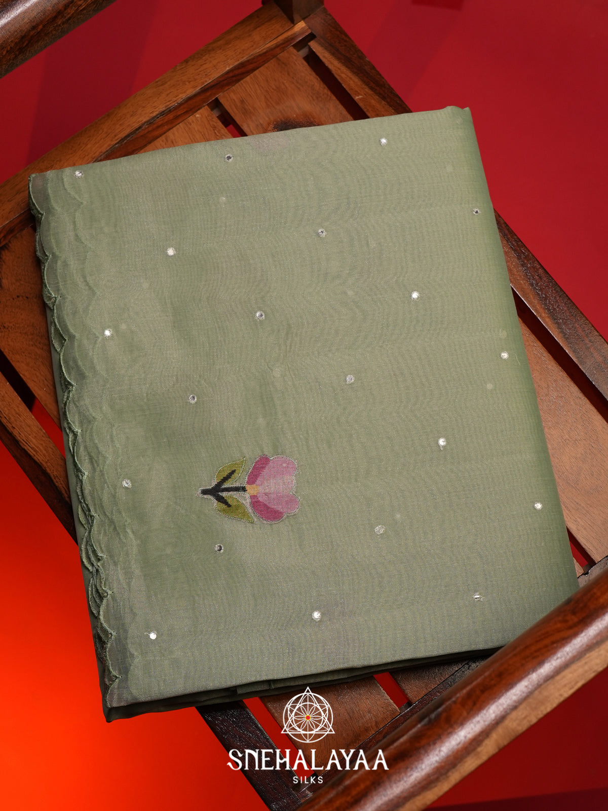 Grey Linen Saree