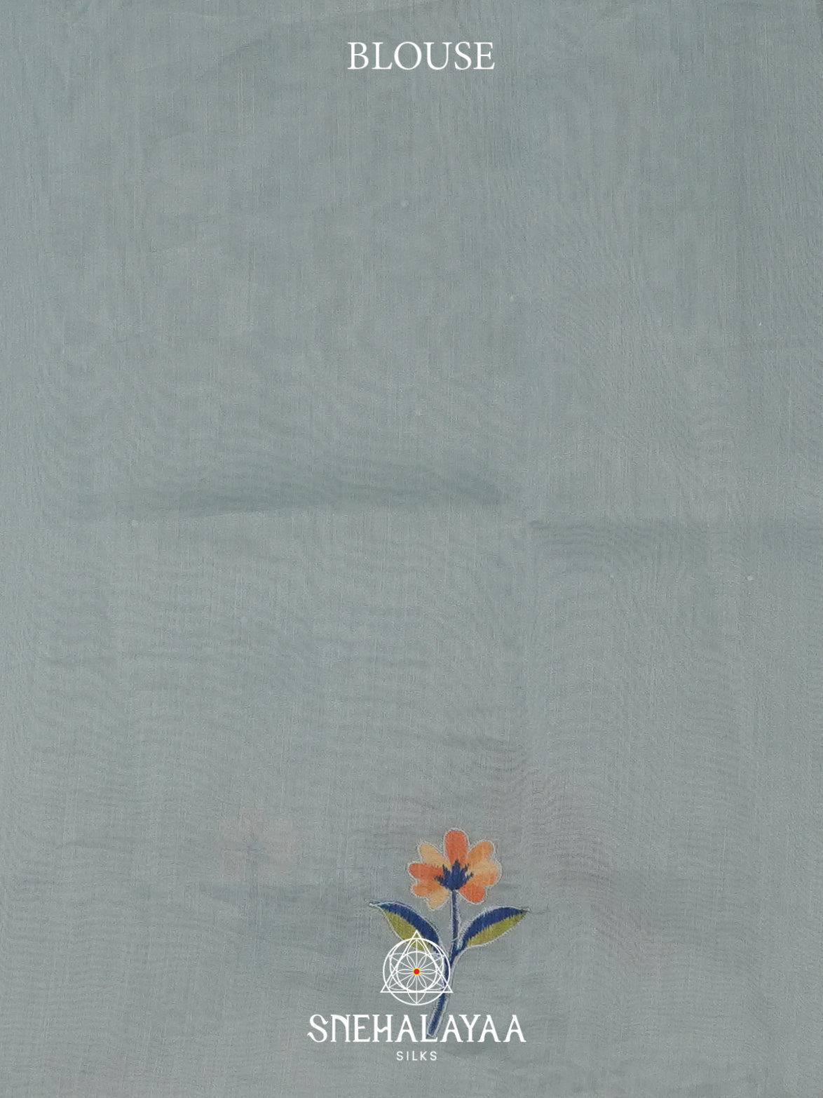 Blue Linen Saree