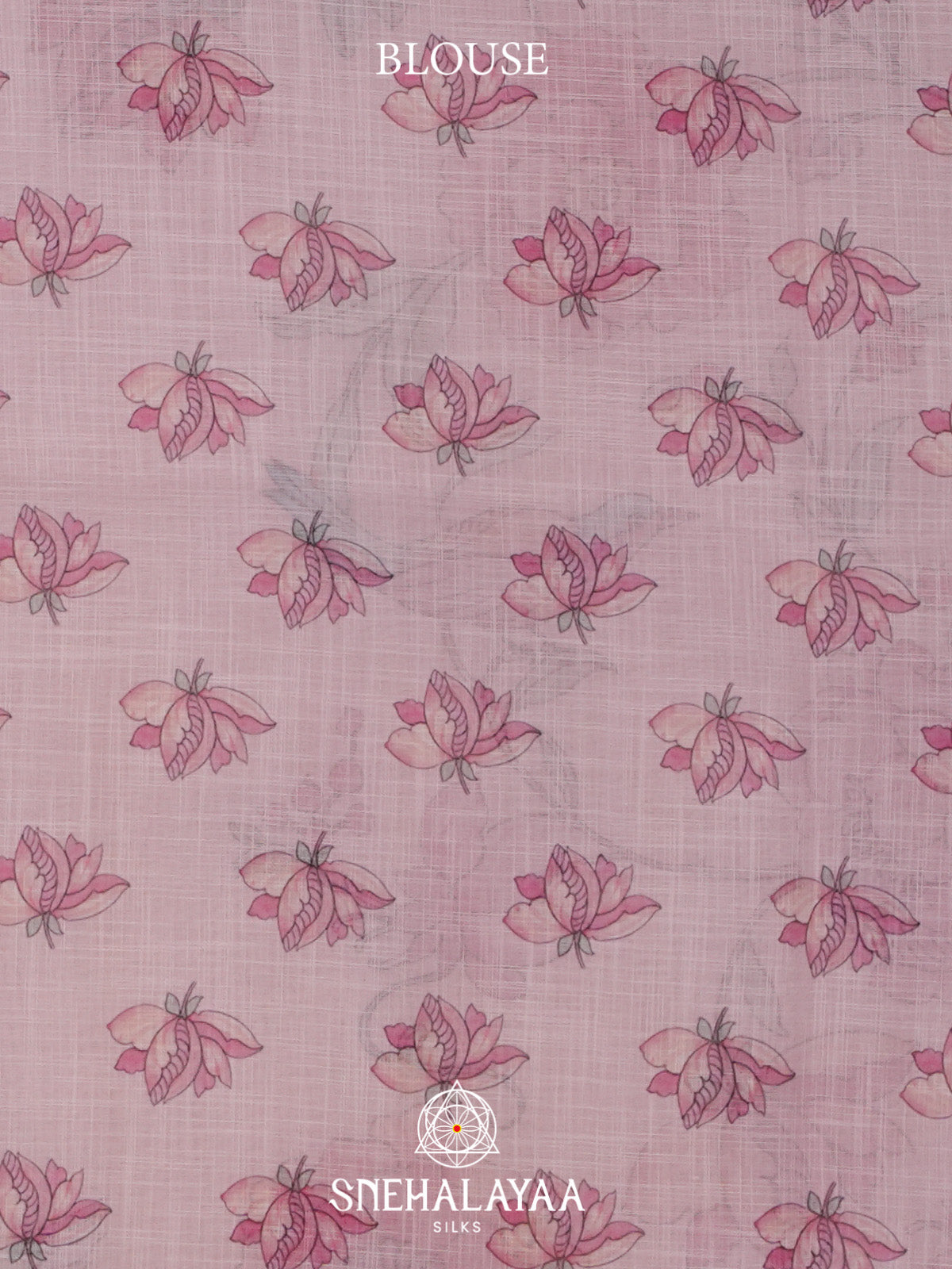 Pink Linen Saree