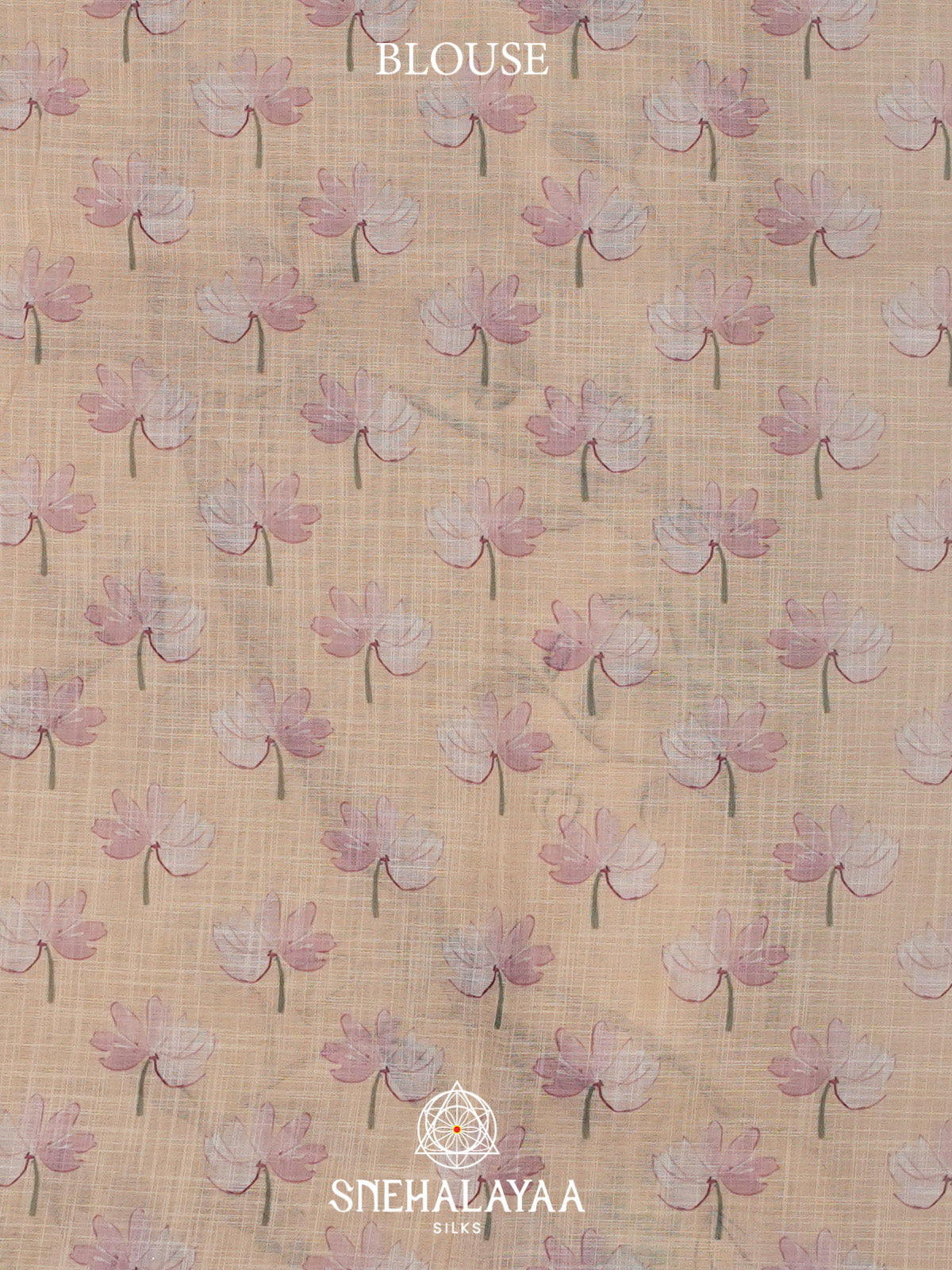Beige Linen Saree
