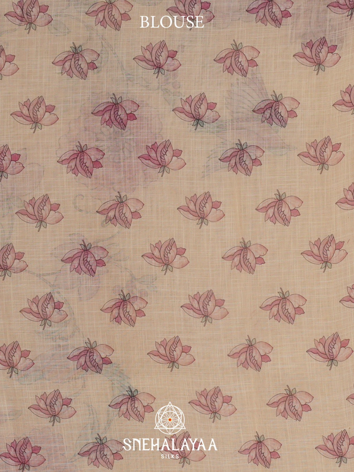 Beige Linen Saree