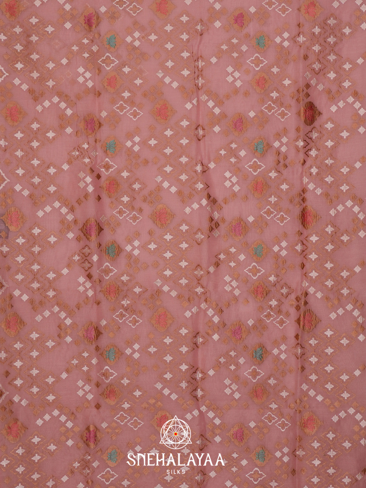 Dusty Rose Linen Saree