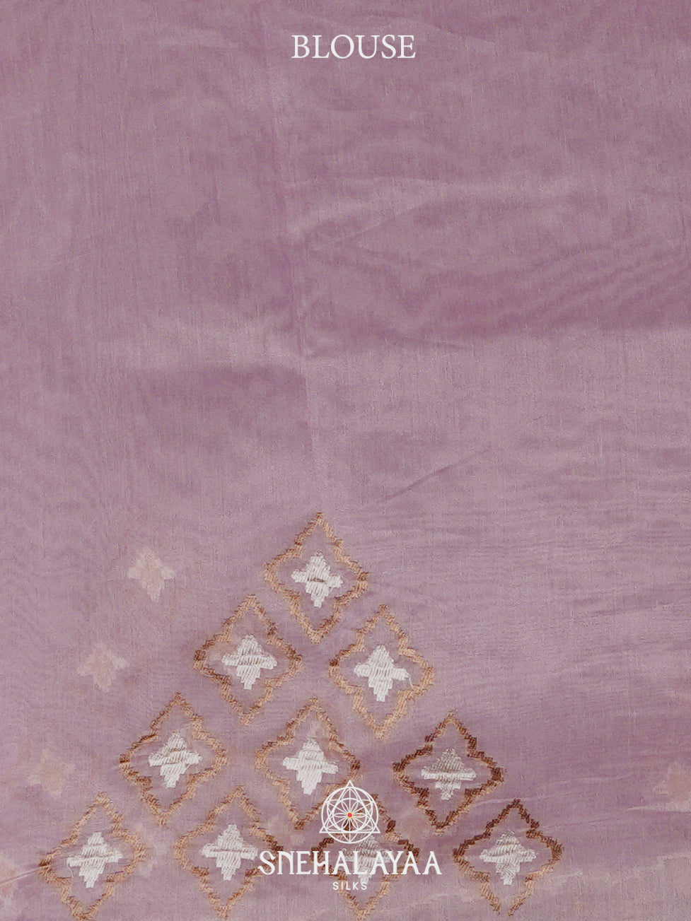 Pale Lilac Linen Saree