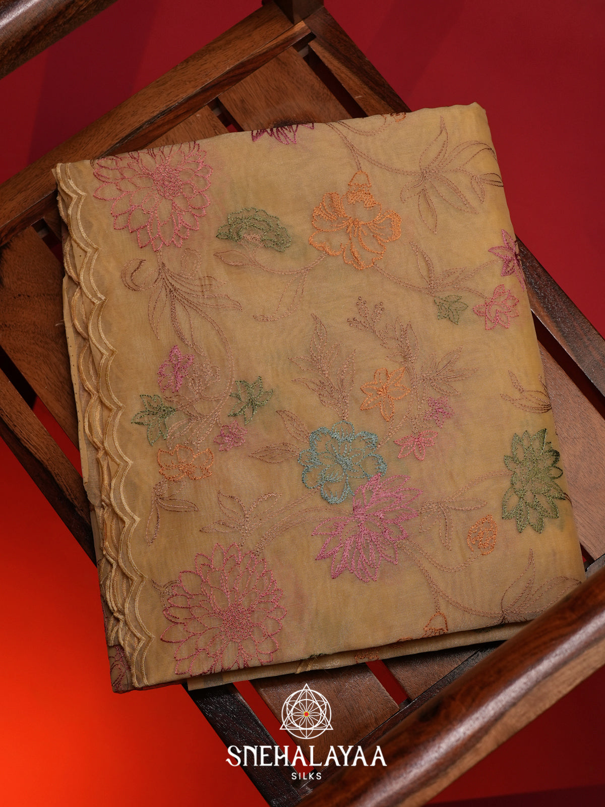 Yellow Linen Saree