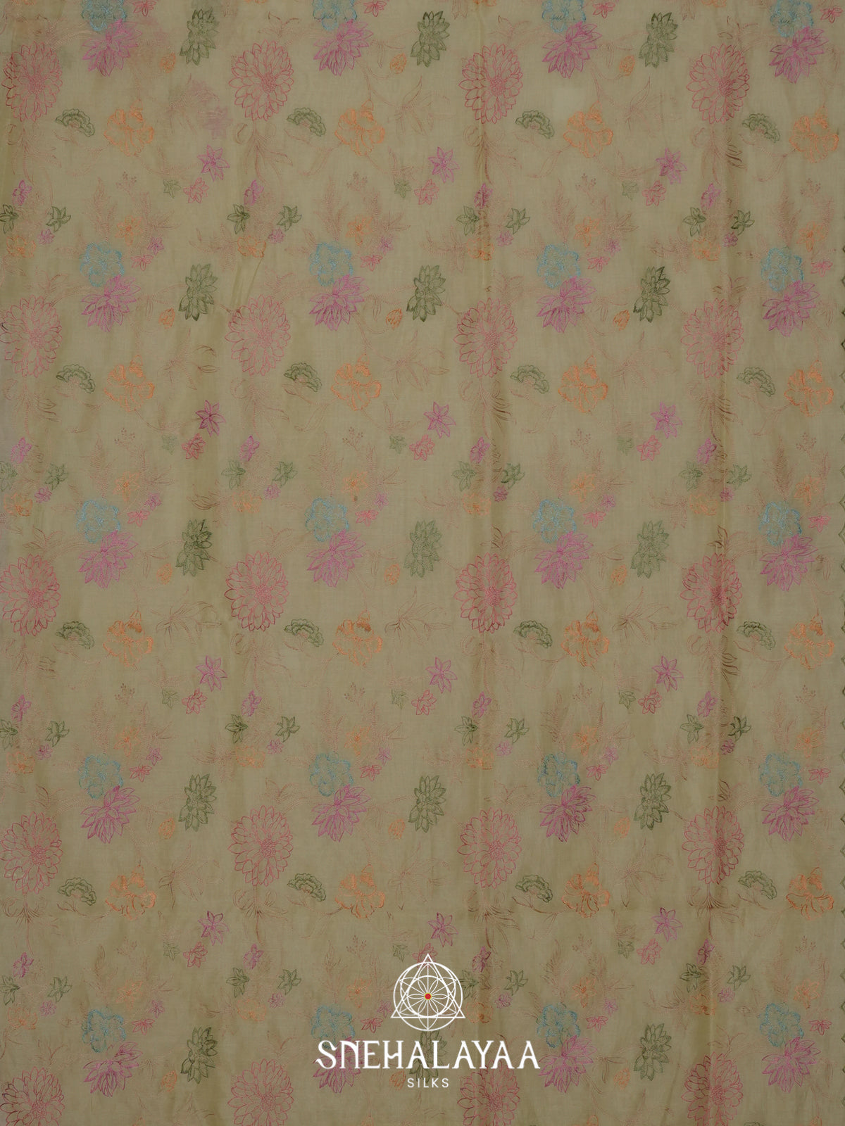 Pale Green Linen Saree