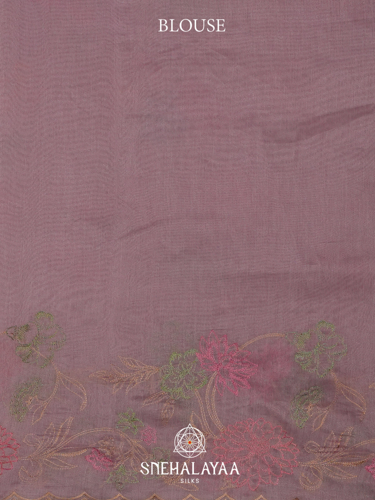 Lilac Linen Saree
