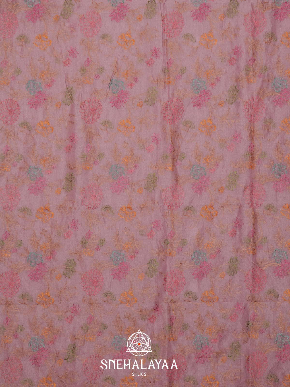 Lilac Linen Saree
