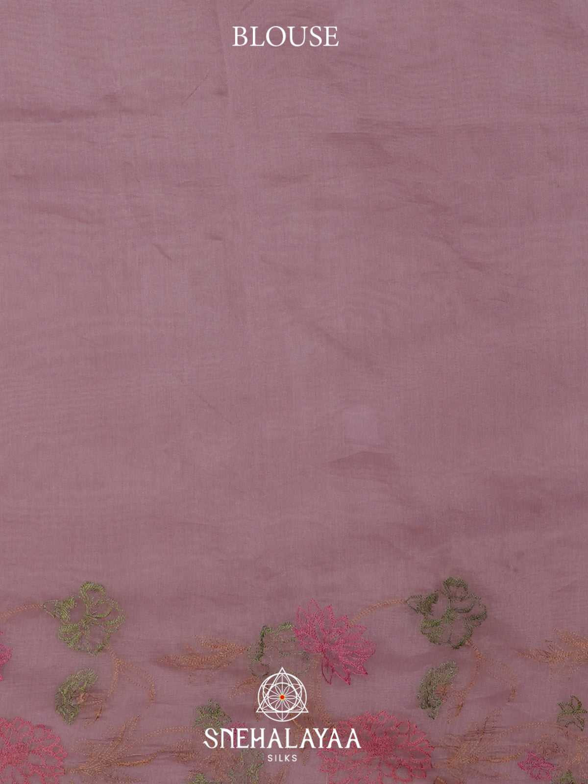 Lilac Linen Saree