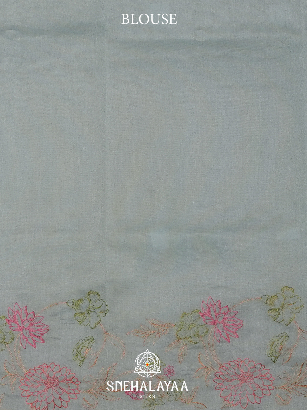 Blue Linen Saree