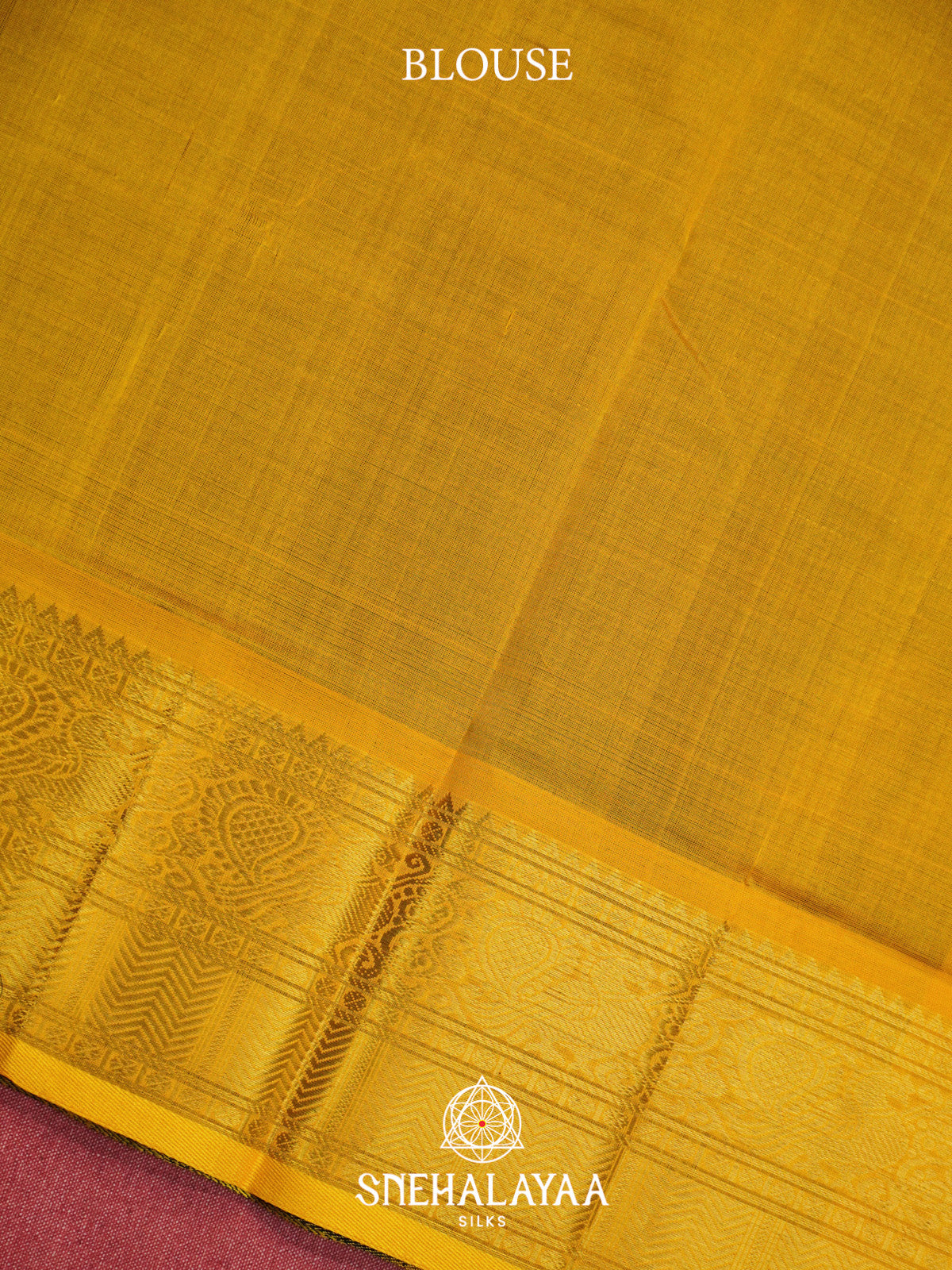 Black Checks Silk Cotton Saree with Gold Zari Border