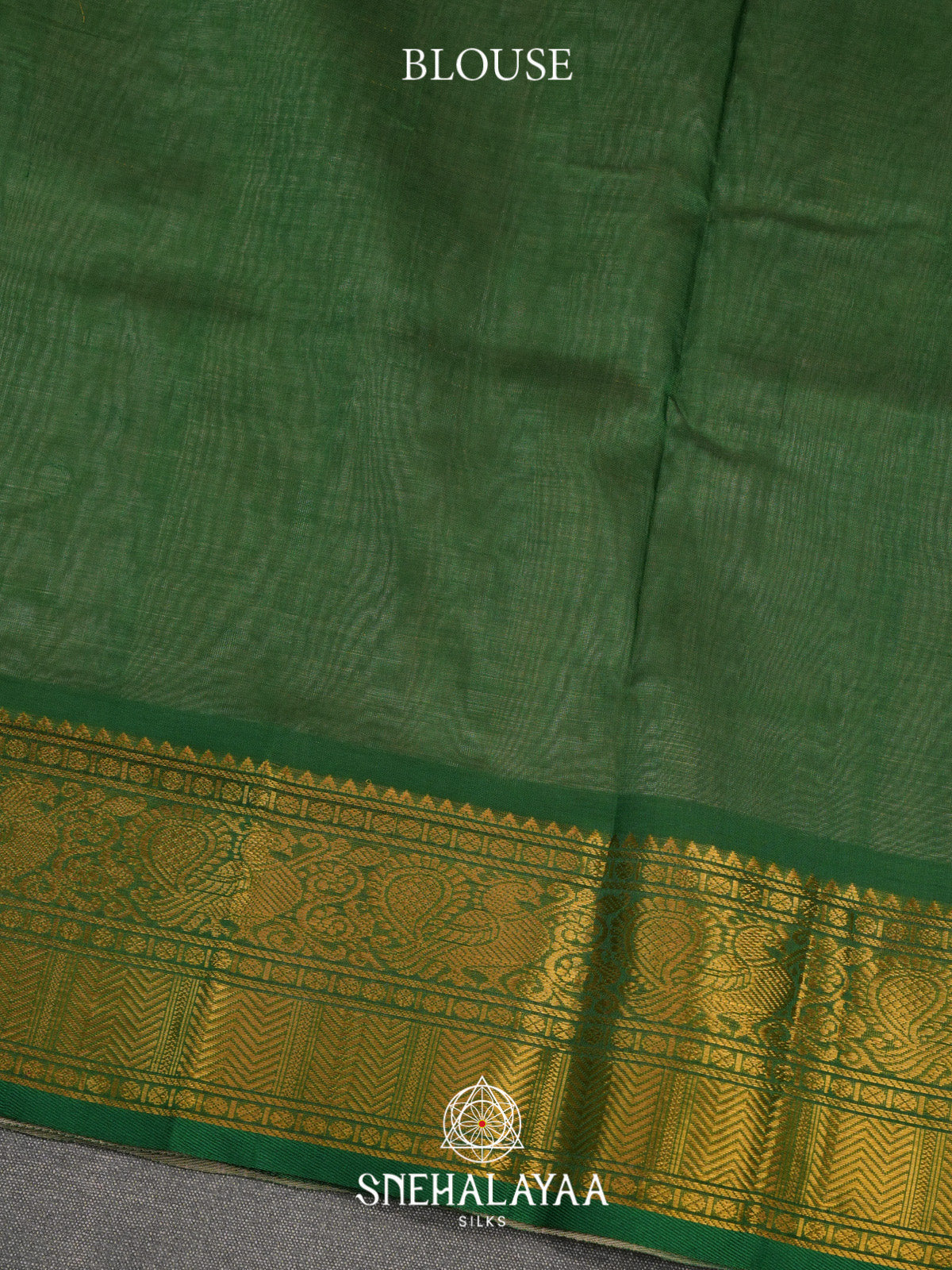 Cream Checks Silk Cotton Saree with Gold Zari Border