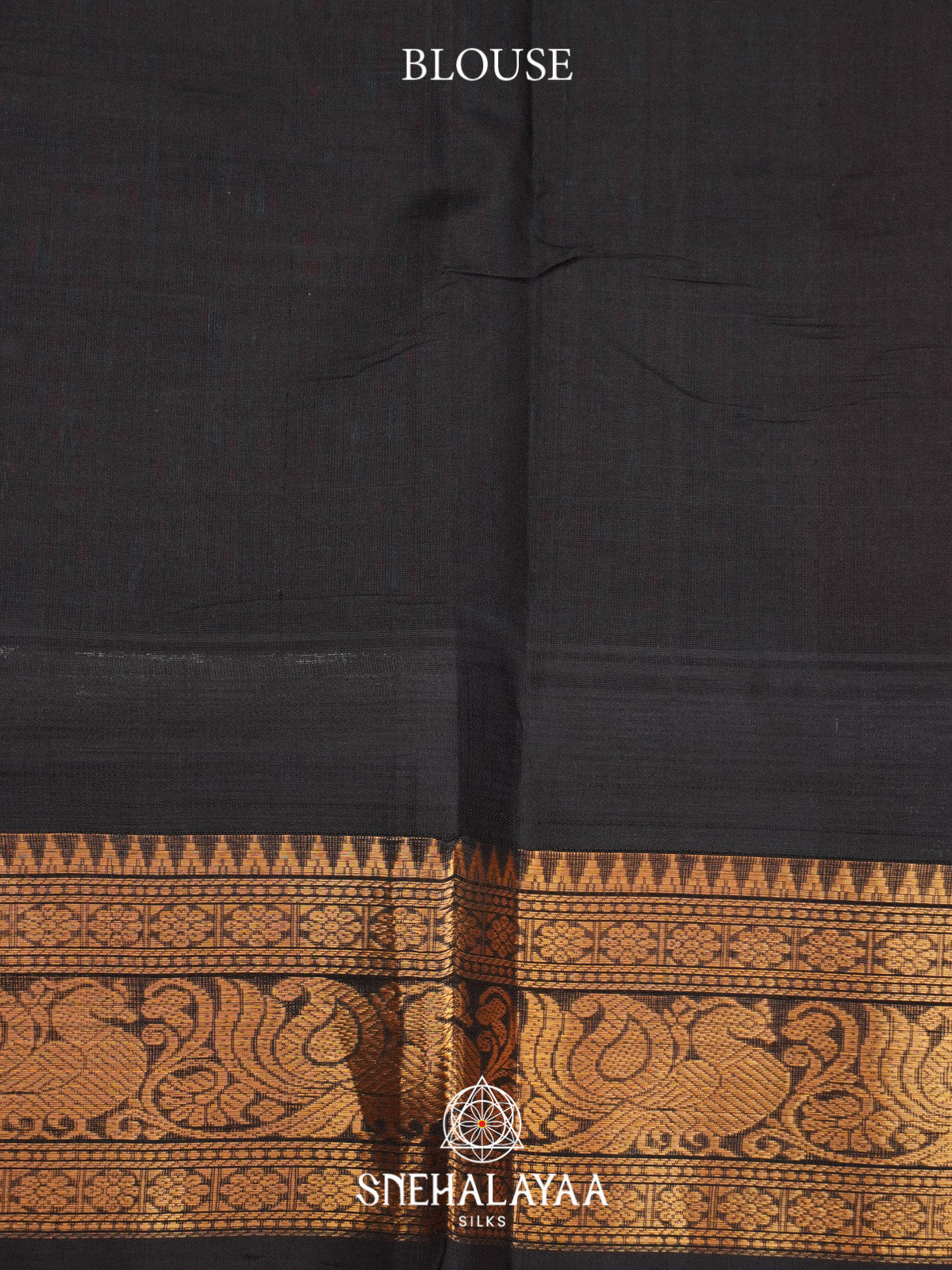 Turquoise Blue and Red Checks Silk Cotton Saree with Gold Zari Border