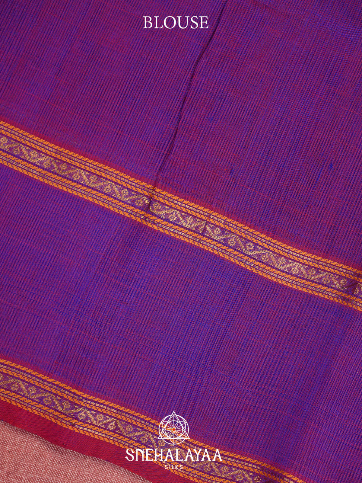 Blue Kuppadam Silk Cotton Saree