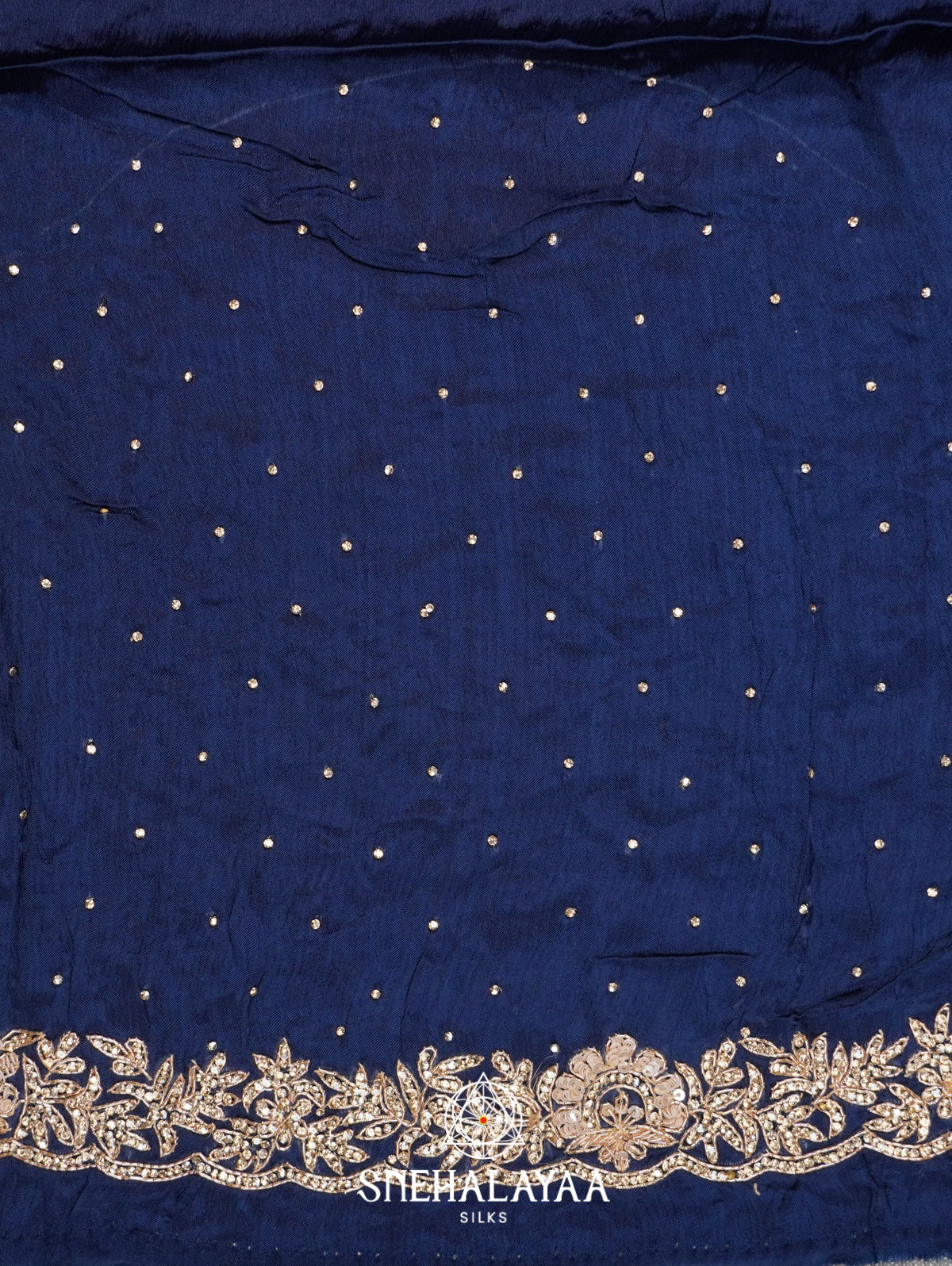 Navy Blue Designer Saree