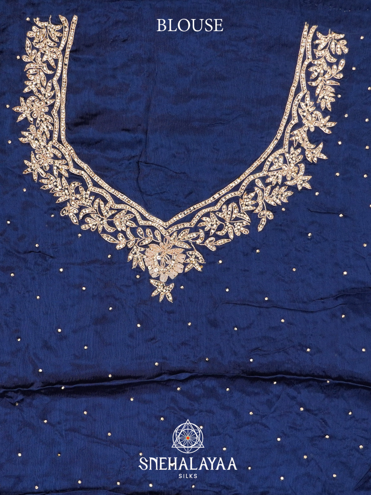Navy Blue Designer Saree