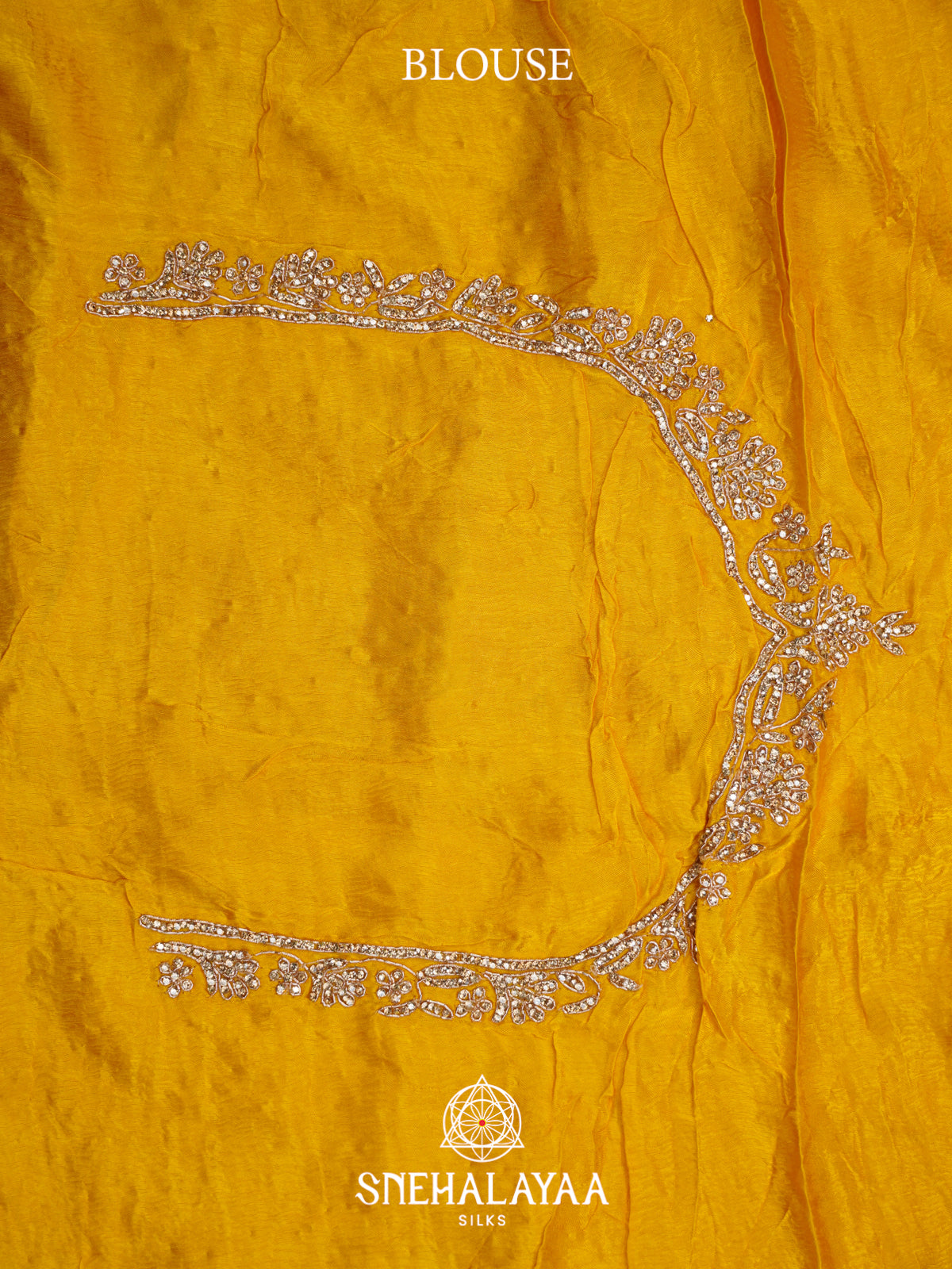 Mango Yellow Designer Saree