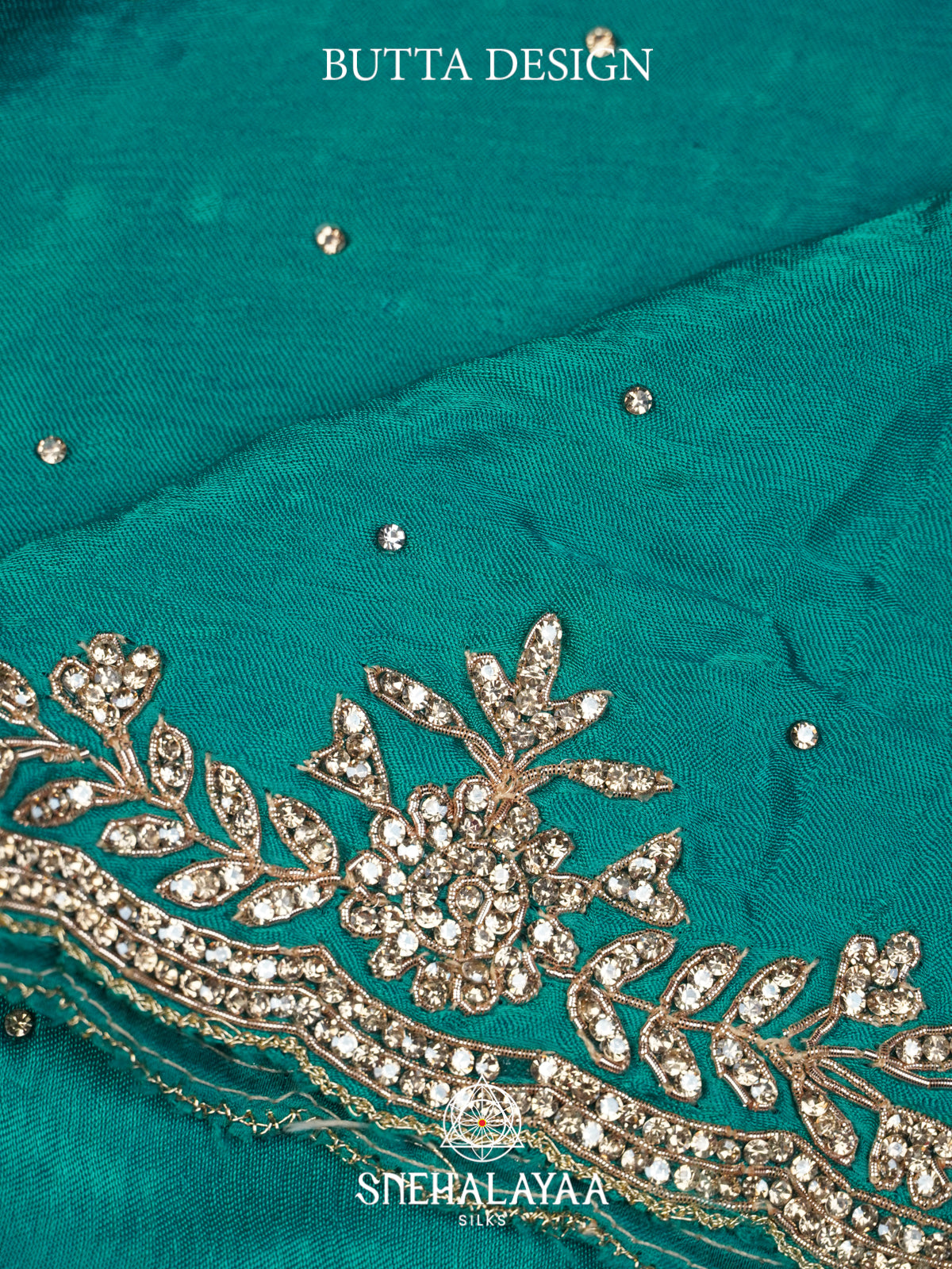 Teal Green Designer Saree