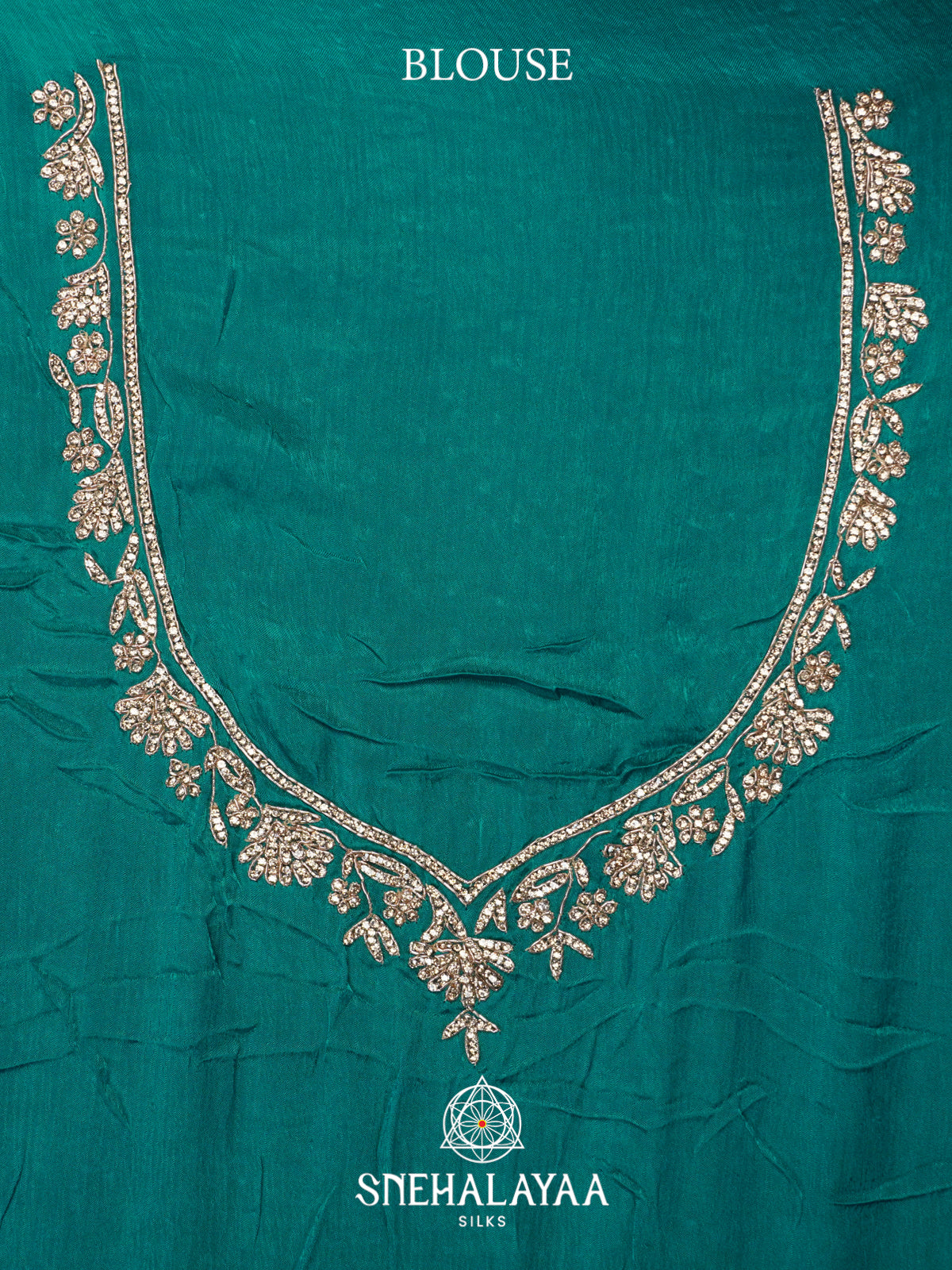 Teal Green Designer Saree
