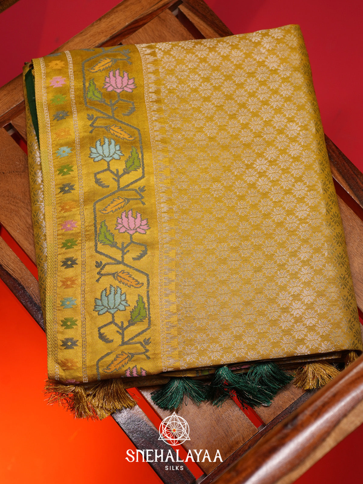 Yellow Banaras Saree