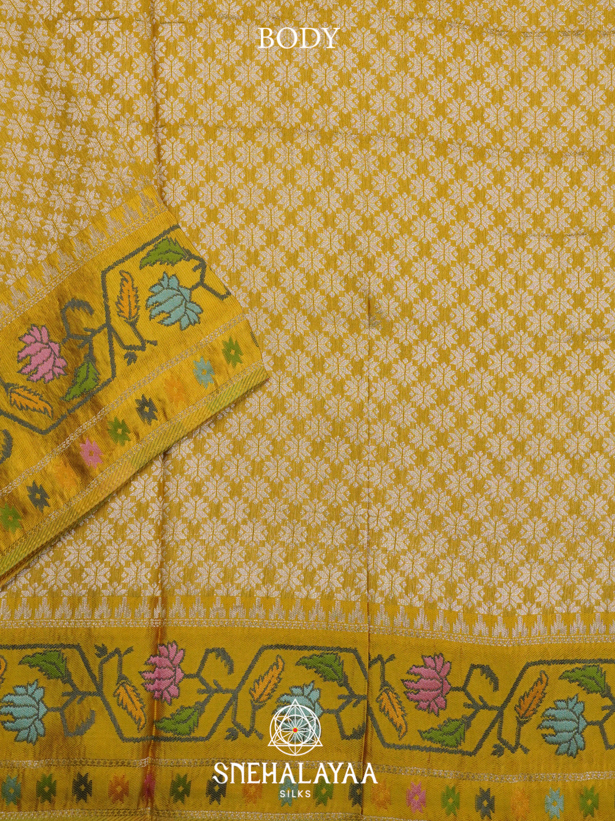 Yellow Banaras Saree