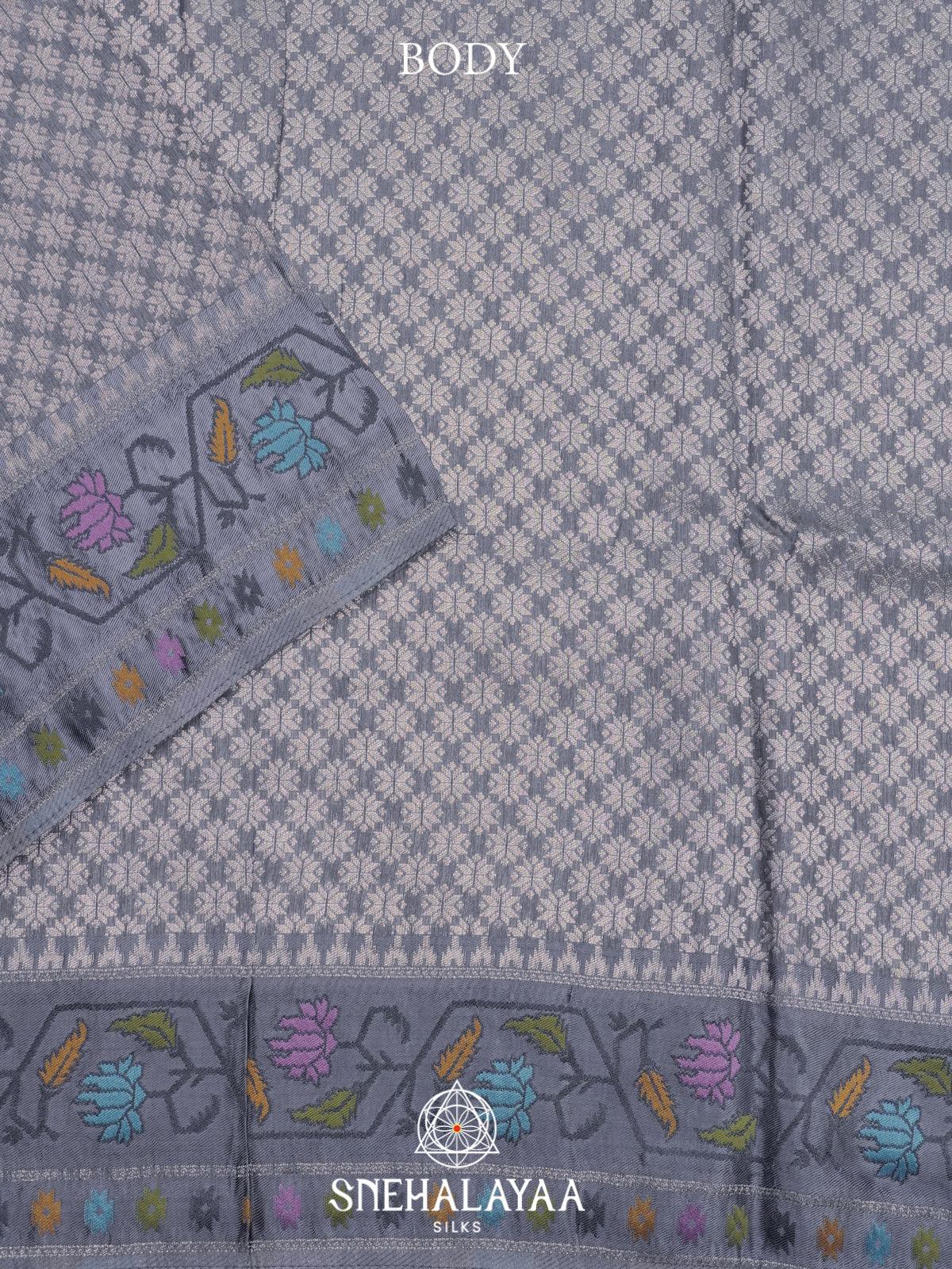 Grey Banaras Saree
