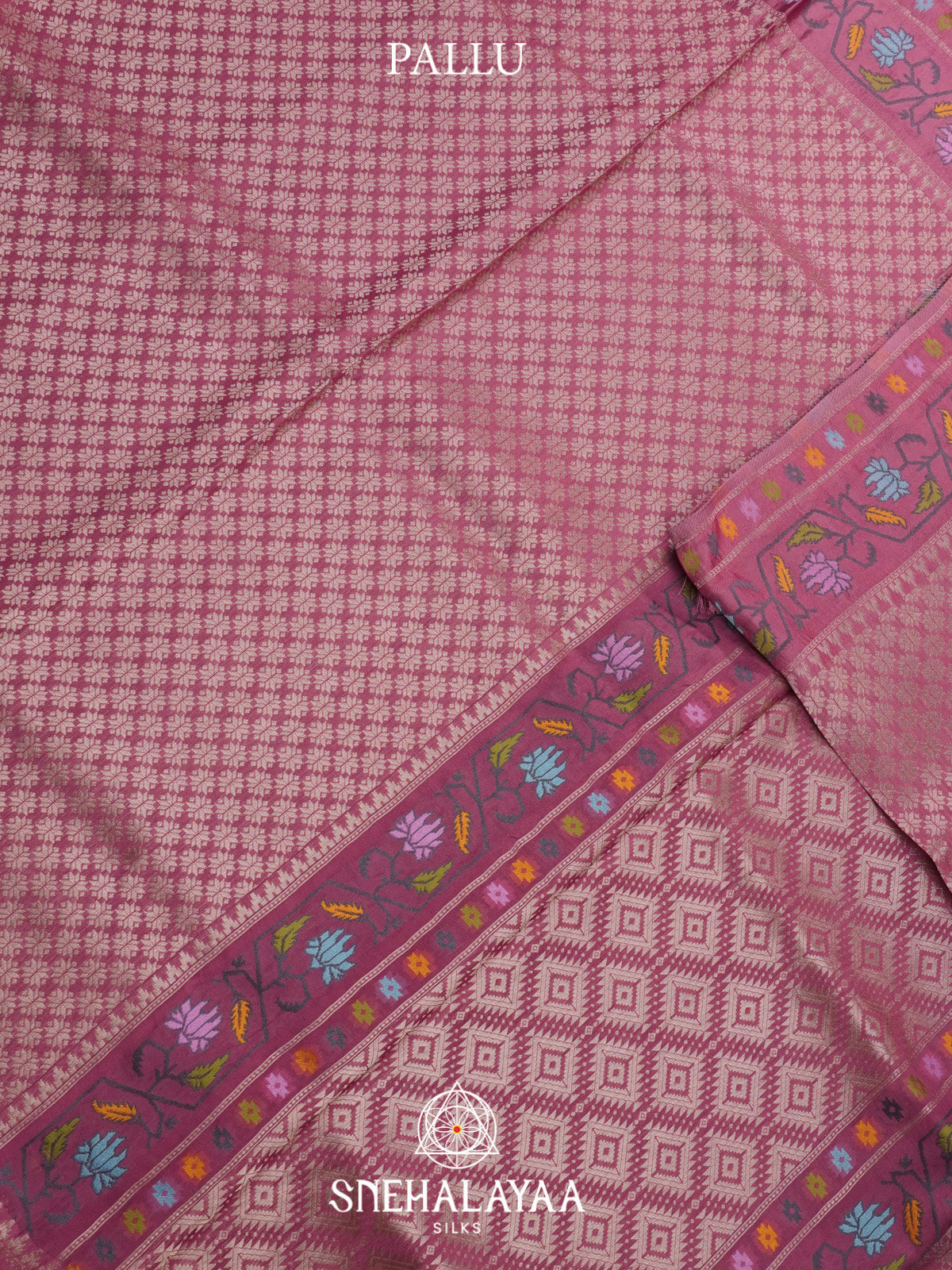 Mauve Pink Banaras Saree